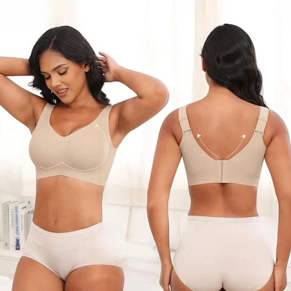 Brasier Push Up Sin Varillas-Realce Natural+Comodidad Todo El Dia