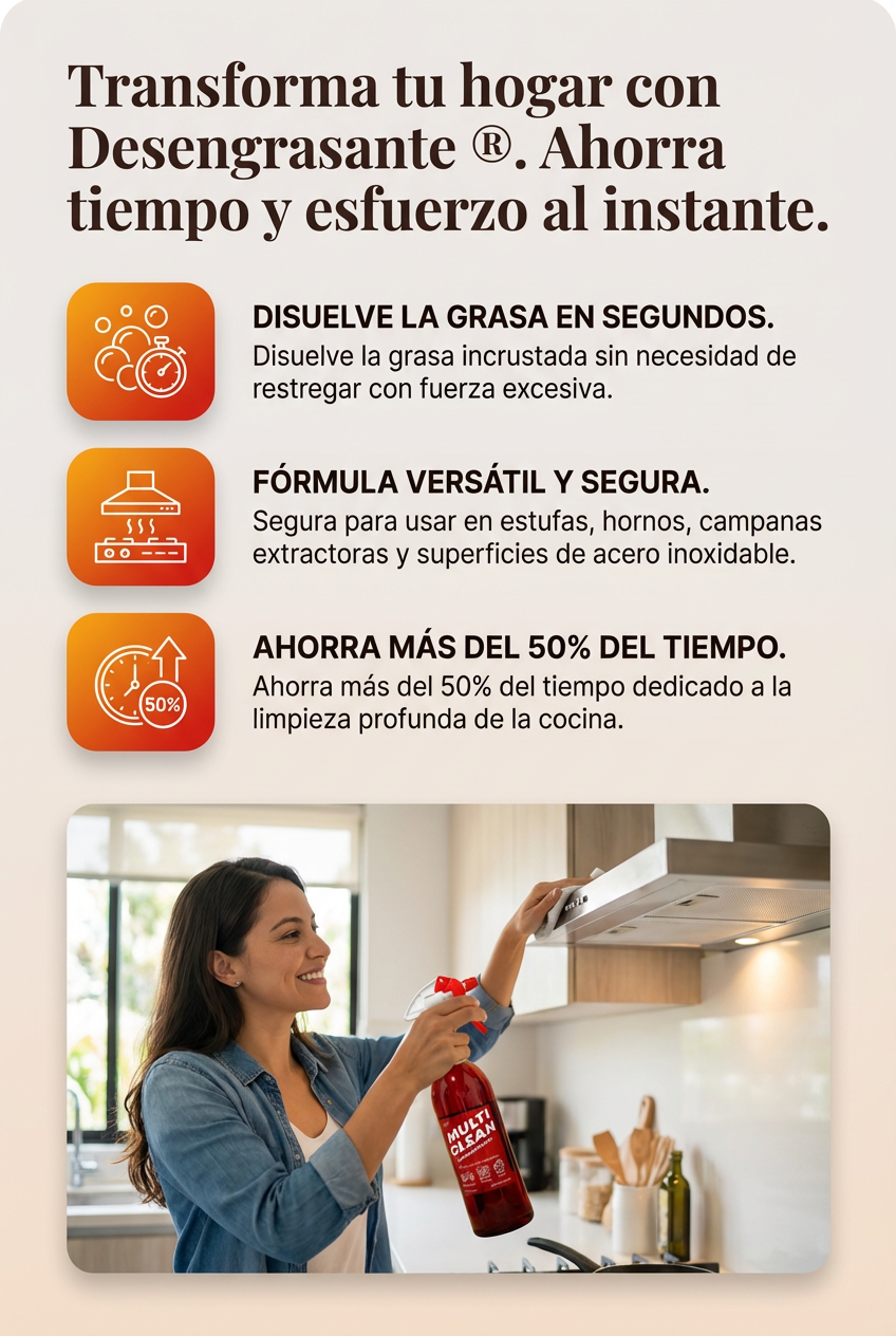 Desengrasante ® – Elimina Grasa y Suciedad, adicional como obsequio un paño de microfibra