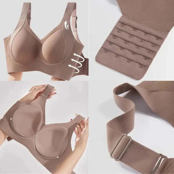 Brasier Push Up Sin Varillas-Realce Natural+Comodidad Todo El Dia