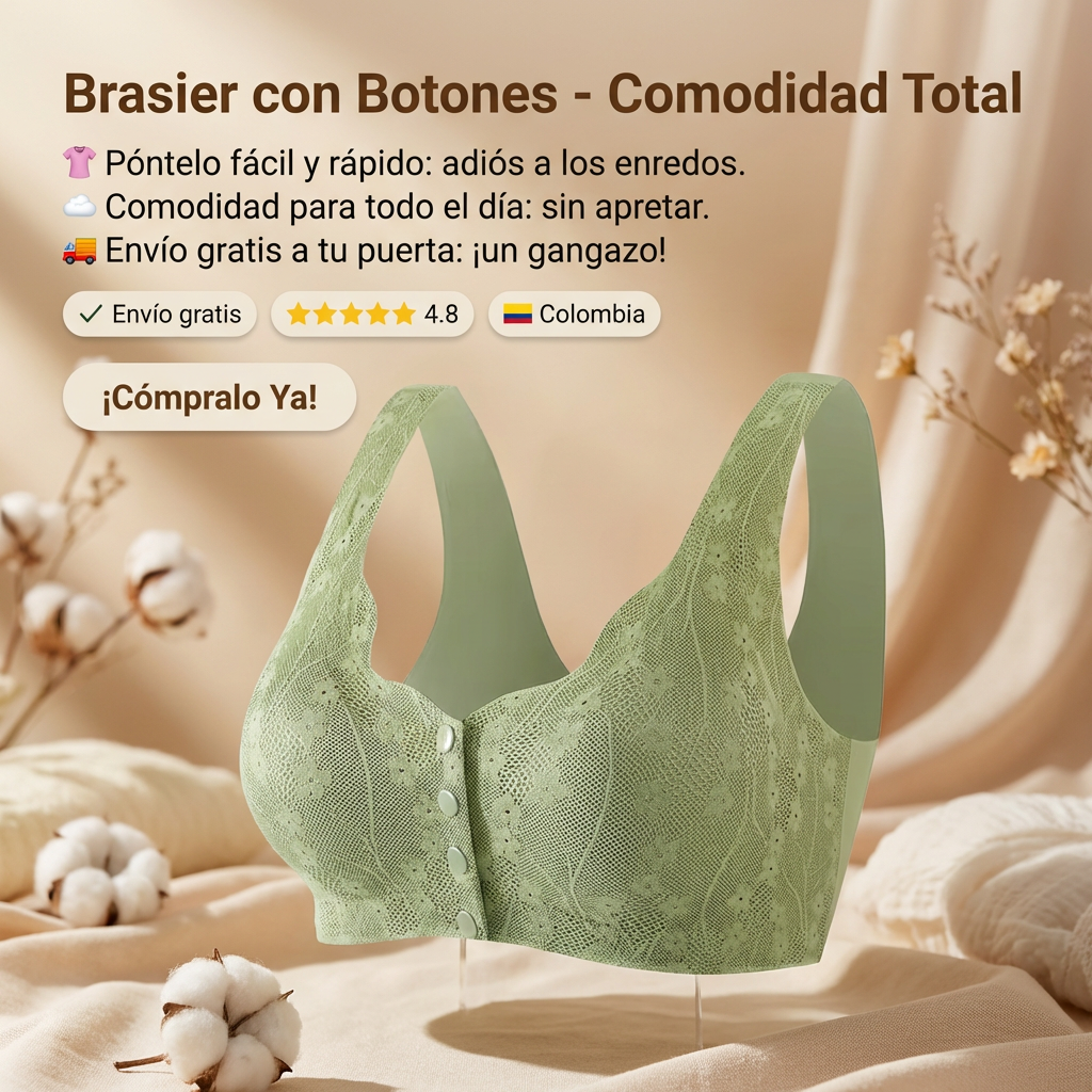 Brasier con Botones- Comodidad Total