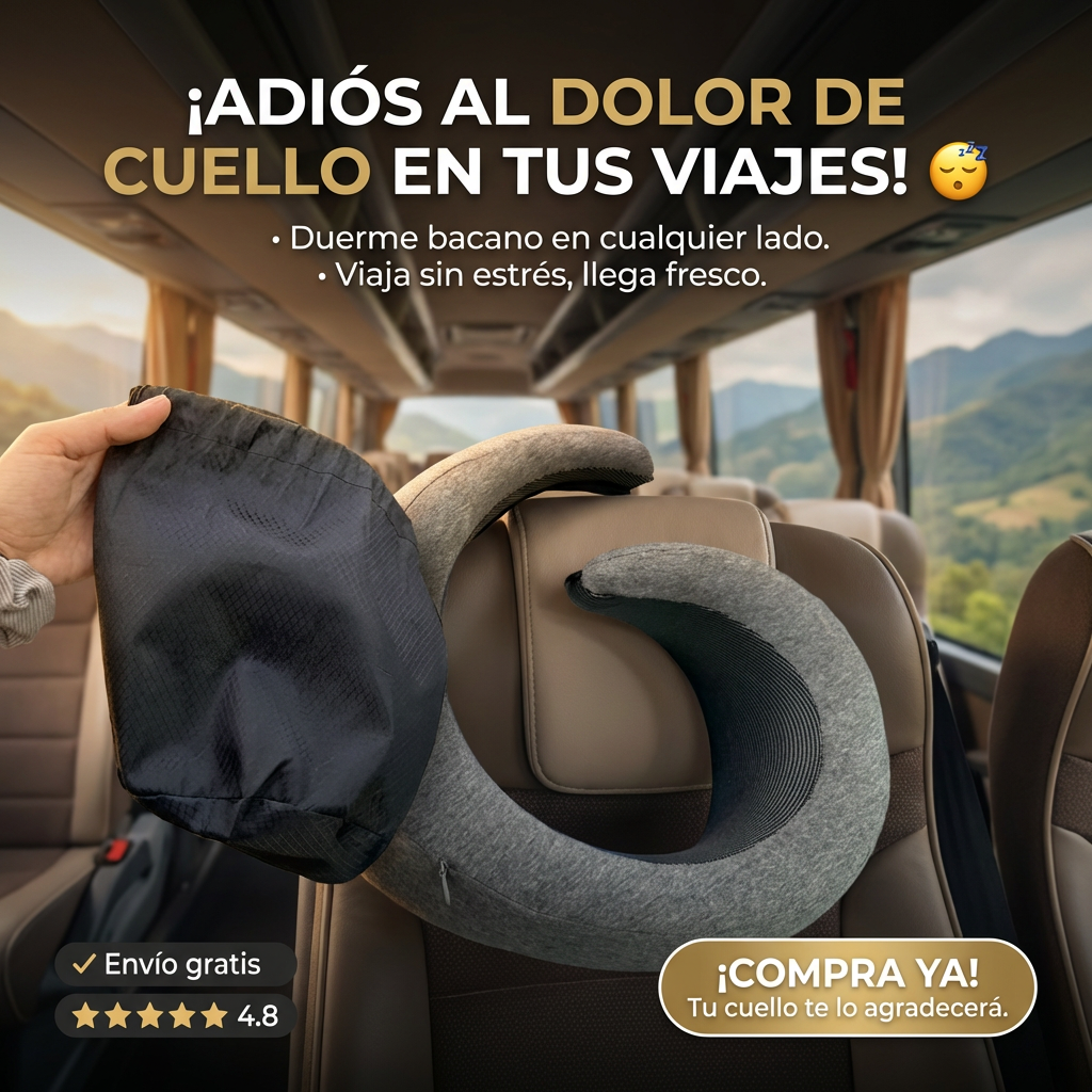 Tu compañero de viaje insustituible - una almohada de viaje innovadora